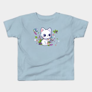 Blueberry Cat Kids T-Shirt